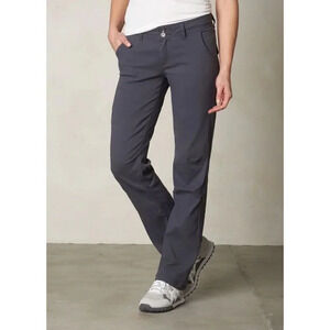 Prana Short Halle Dark Gray Straight Leg Hiking Pants 8